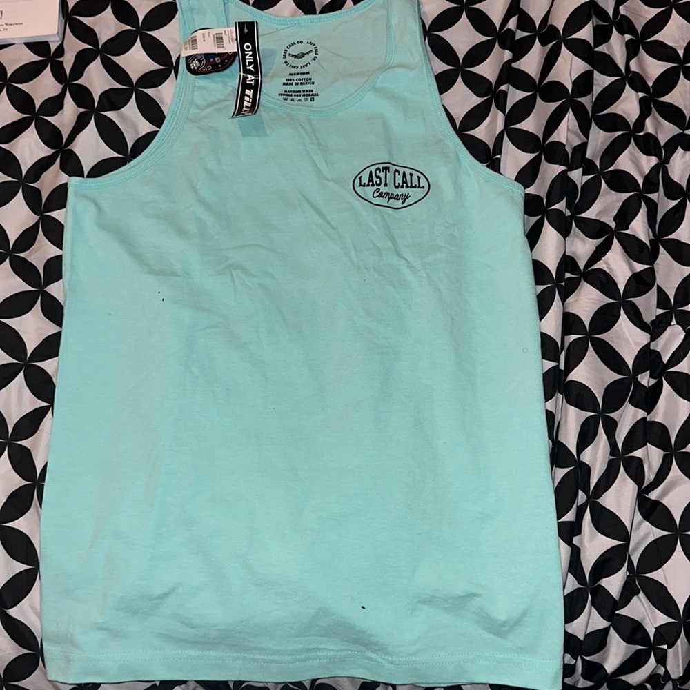 Last call company tank shirt
